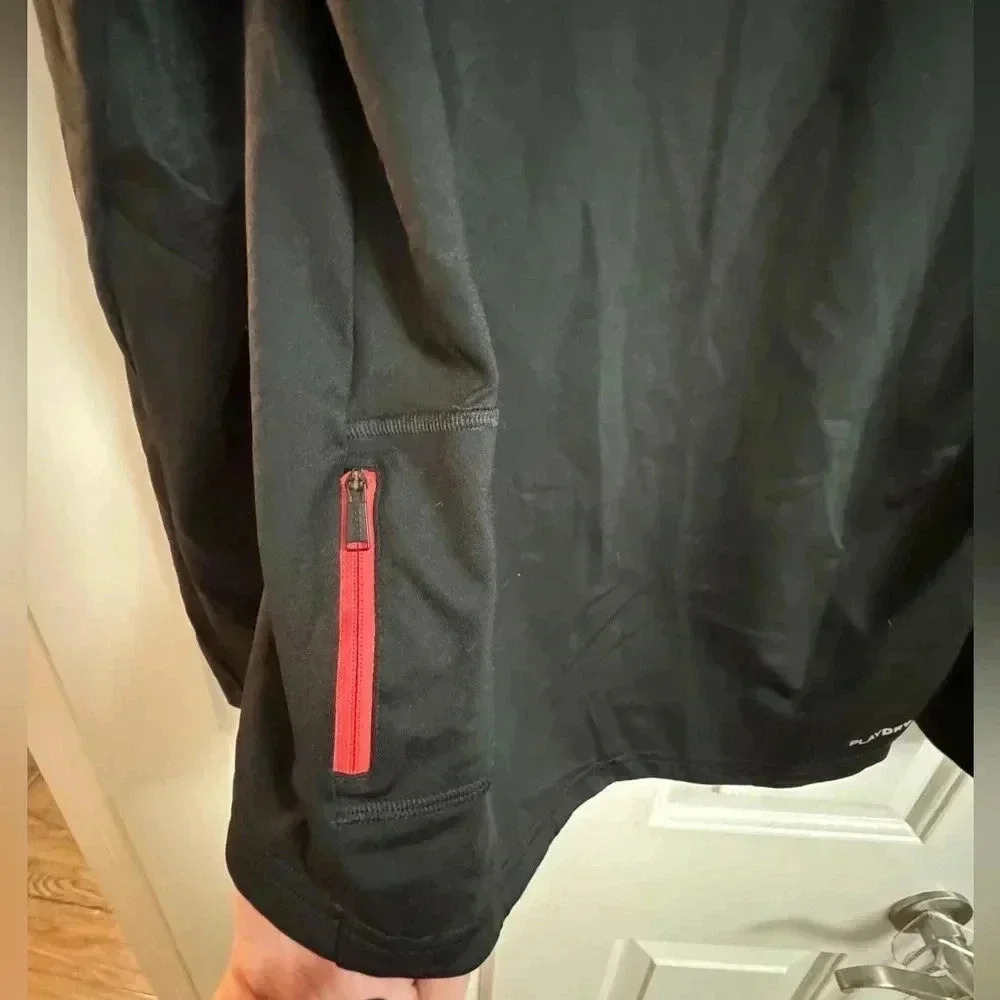 Reebok Running Jogging Athletic 1/4 Zip Playdry Jacket Small Athletic Wear - Picture 10 of 12